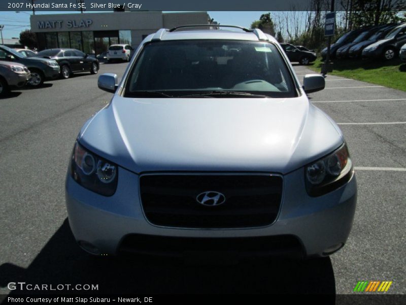 Silver Blue / Gray 2007 Hyundai Santa Fe SE