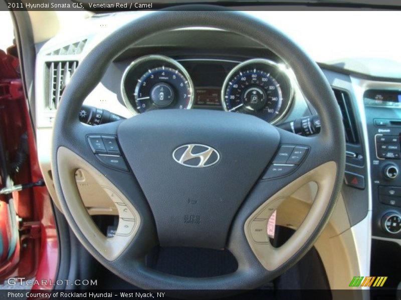 Venetian Red / Camel 2011 Hyundai Sonata GLS