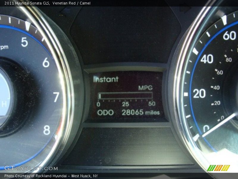 Venetian Red / Camel 2011 Hyundai Sonata GLS
