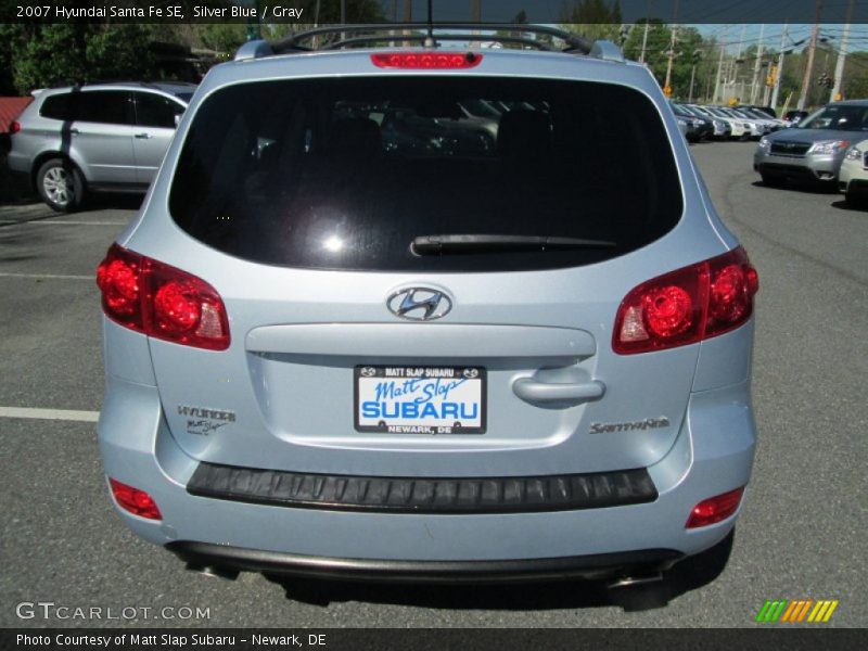 Silver Blue / Gray 2007 Hyundai Santa Fe SE