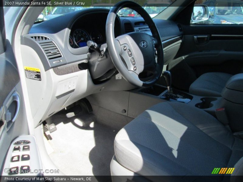 Silver Blue / Gray 2007 Hyundai Santa Fe SE