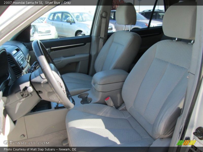 Silver Blue / Gray 2007 Hyundai Santa Fe SE