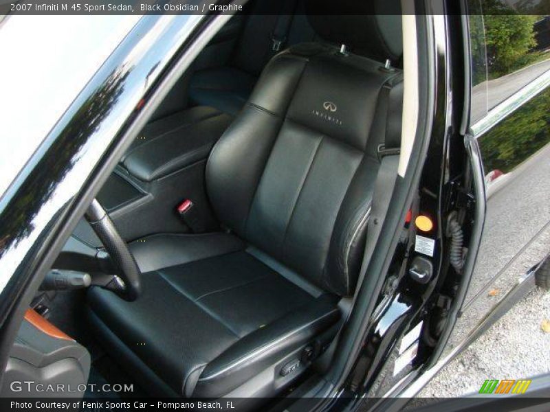 Black Obsidian / Graphite 2007 Infiniti M 45 Sport Sedan