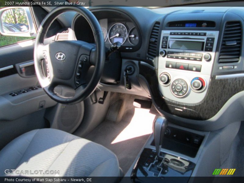 Silver Blue / Gray 2007 Hyundai Santa Fe SE