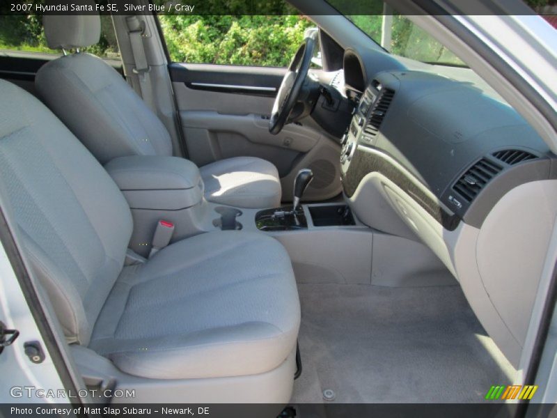 Silver Blue / Gray 2007 Hyundai Santa Fe SE
