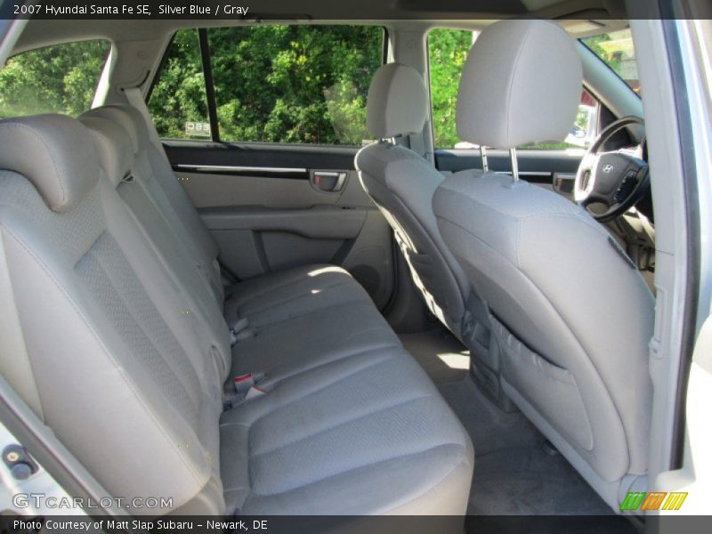 Silver Blue / Gray 2007 Hyundai Santa Fe SE