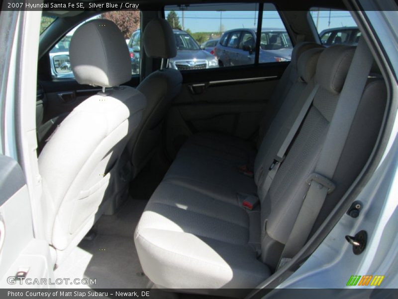Silver Blue / Gray 2007 Hyundai Santa Fe SE