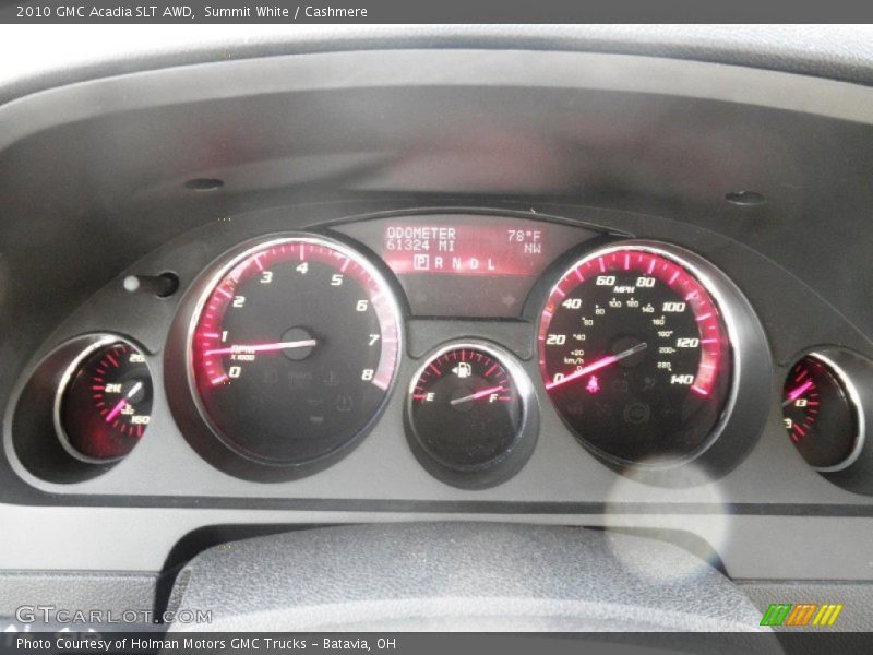 Summit White / Cashmere 2010 GMC Acadia SLT AWD