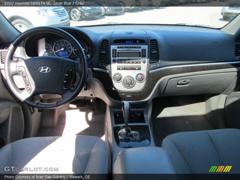 Silver Blue / Gray 2007 Hyundai Santa Fe SE