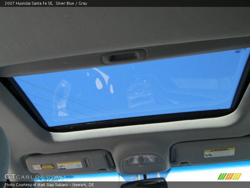 Silver Blue / Gray 2007 Hyundai Santa Fe SE
