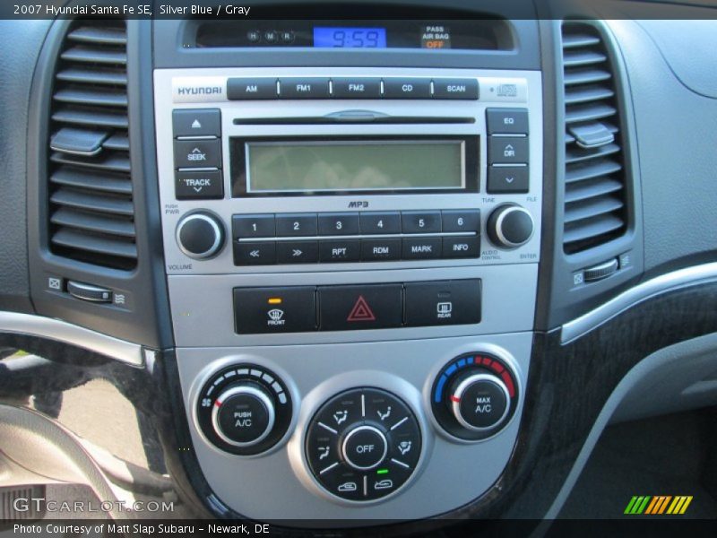 Silver Blue / Gray 2007 Hyundai Santa Fe SE