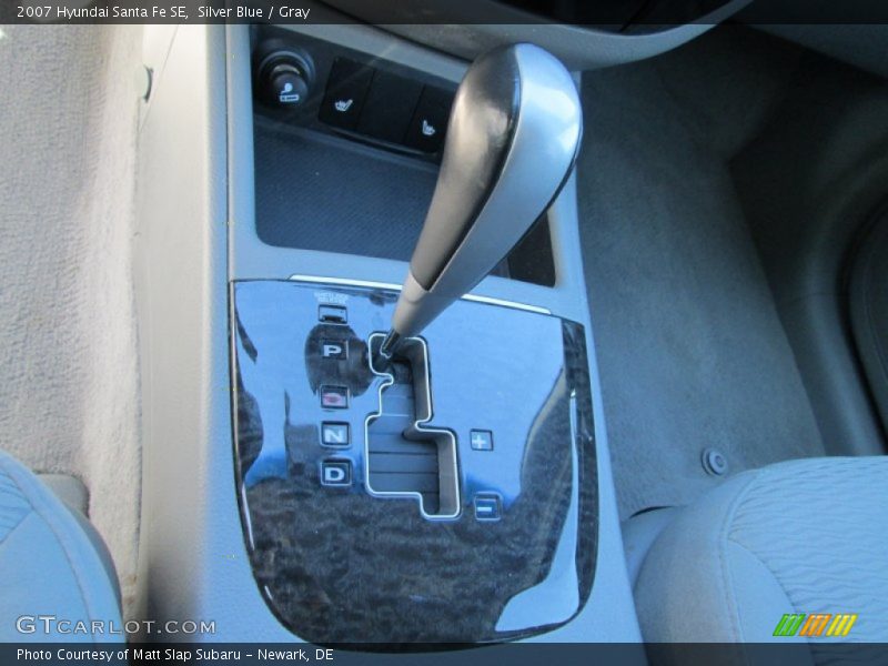 Silver Blue / Gray 2007 Hyundai Santa Fe SE