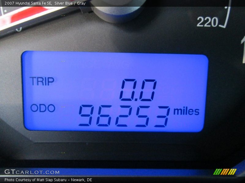 Silver Blue / Gray 2007 Hyundai Santa Fe SE