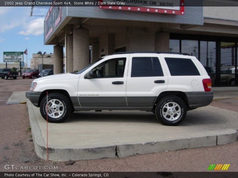 Stone White / Dark Slate Gray 2002 Jeep Grand Cherokee Sport 4x4
