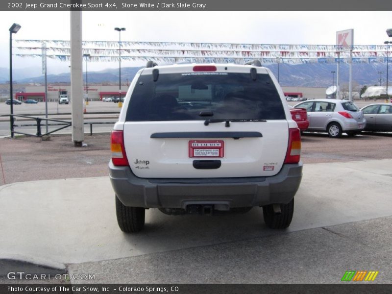 Stone White / Dark Slate Gray 2002 Jeep Grand Cherokee Sport 4x4