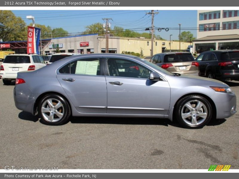 Forged Silver Metallic / Ebony 2012 Acura TSX Technology Sedan