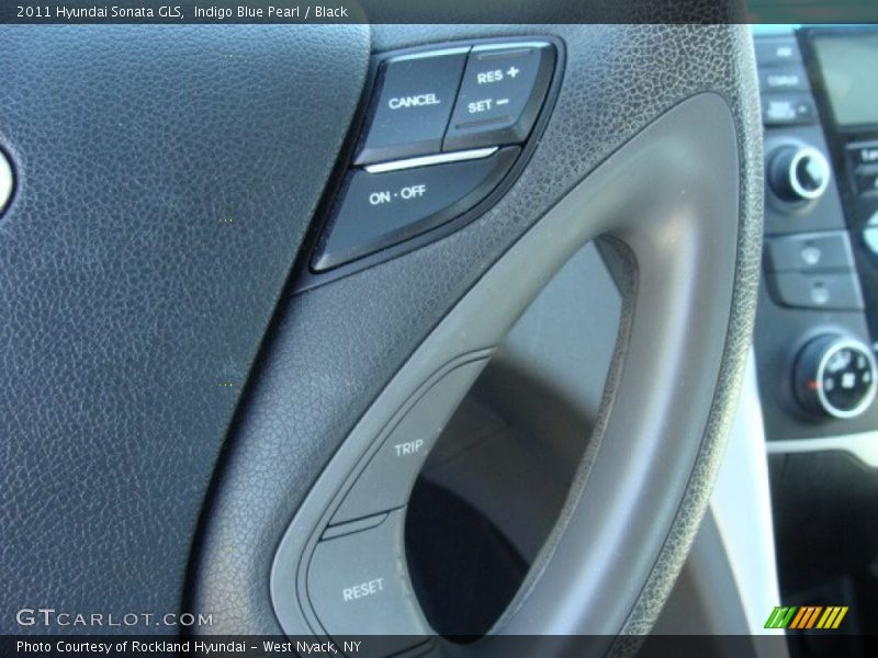 Indigo Blue Pearl / Black 2011 Hyundai Sonata GLS