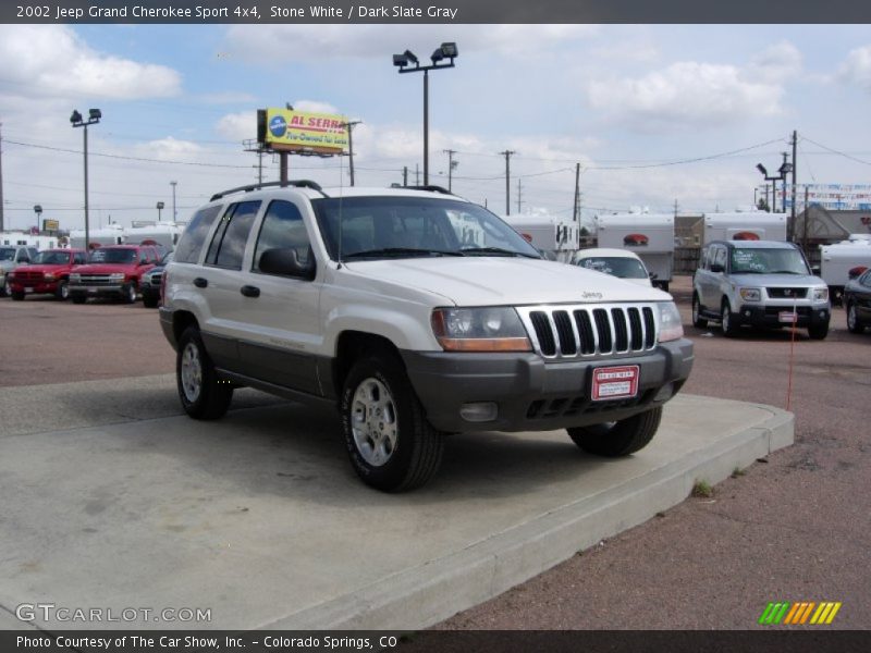 Stone White / Dark Slate Gray 2002 Jeep Grand Cherokee Sport 4x4