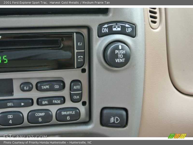 Controls of 2001 Explorer Sport Trac 