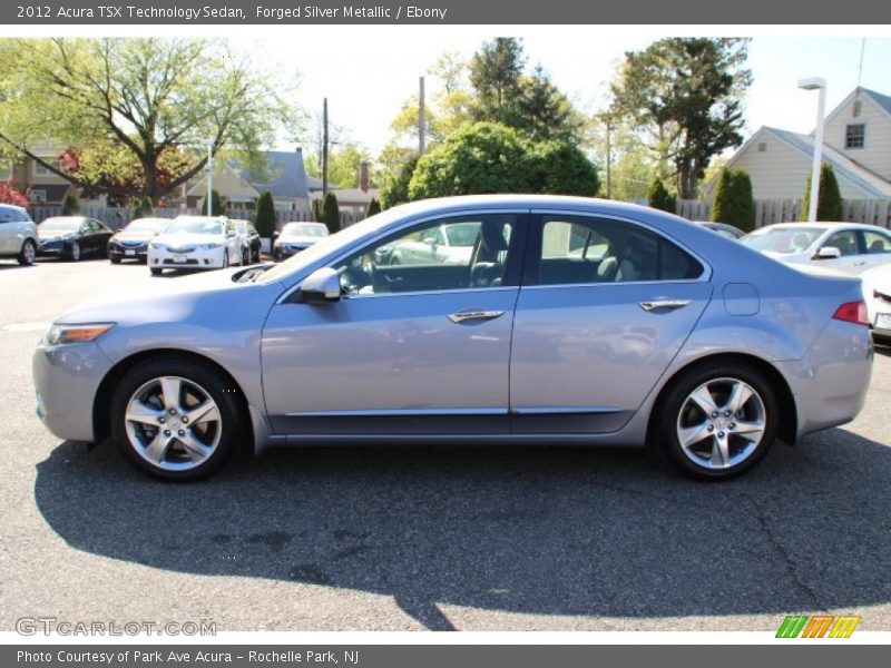 Forged Silver Metallic / Ebony 2012 Acura TSX Technology Sedan