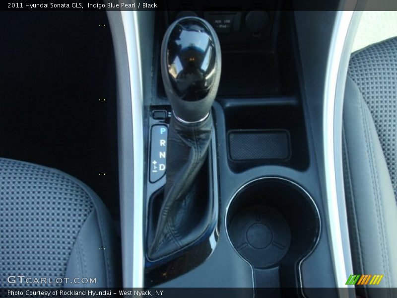 Indigo Blue Pearl / Black 2011 Hyundai Sonata GLS