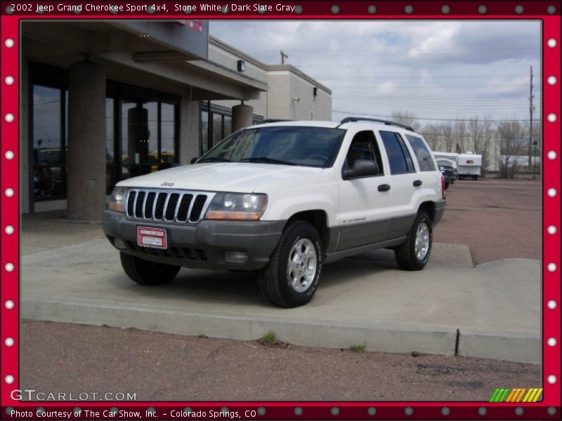 Stone White / Dark Slate Gray 2002 Jeep Grand Cherokee Sport 4x4