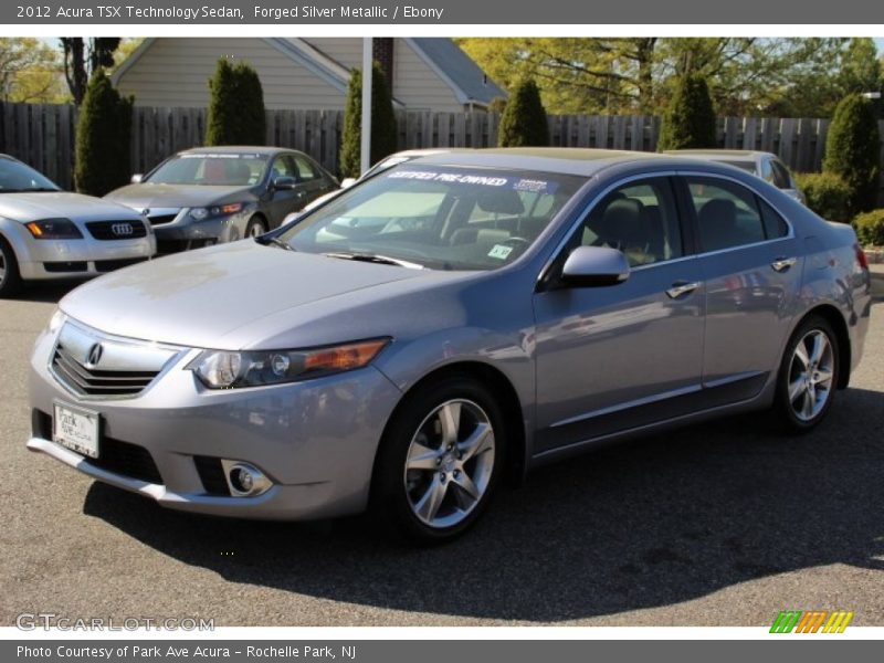 Forged Silver Metallic / Ebony 2012 Acura TSX Technology Sedan
