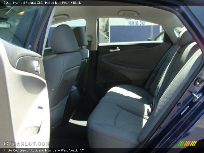 Indigo Blue Pearl / Black 2011 Hyundai Sonata GLS