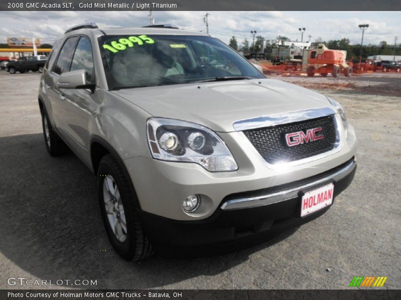 Gold Mist Metallic / Light Titanium 2008 GMC Acadia SLT