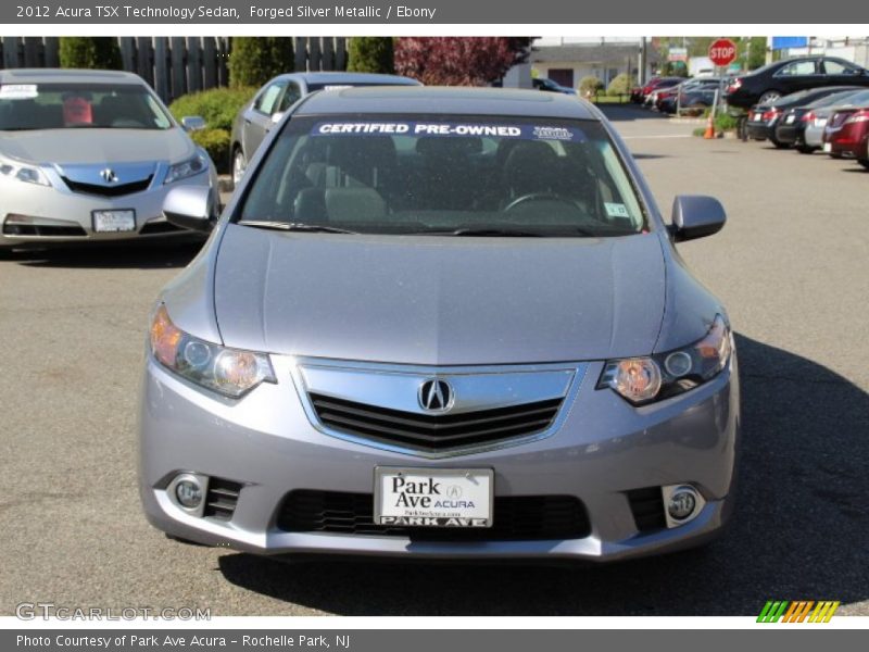 Forged Silver Metallic / Ebony 2012 Acura TSX Technology Sedan