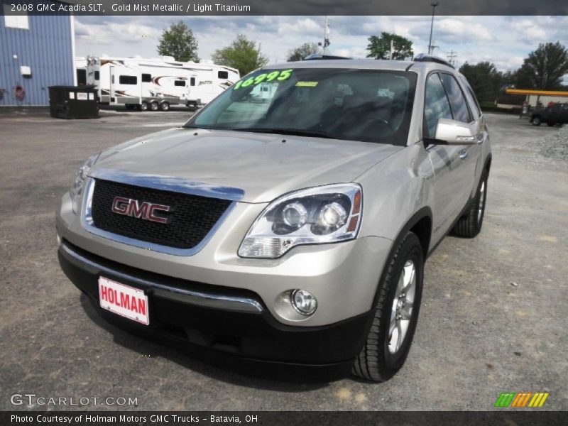 Gold Mist Metallic / Light Titanium 2008 GMC Acadia SLT