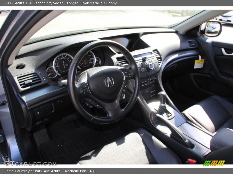Forged Silver Metallic / Ebony 2012 Acura TSX Technology Sedan