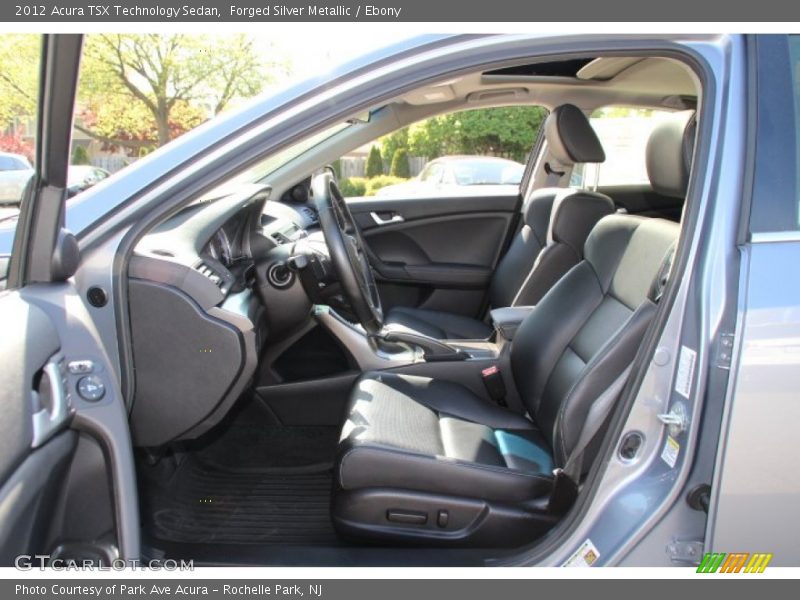 Forged Silver Metallic / Ebony 2012 Acura TSX Technology Sedan