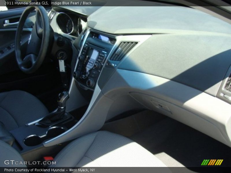 Indigo Blue Pearl / Black 2011 Hyundai Sonata GLS