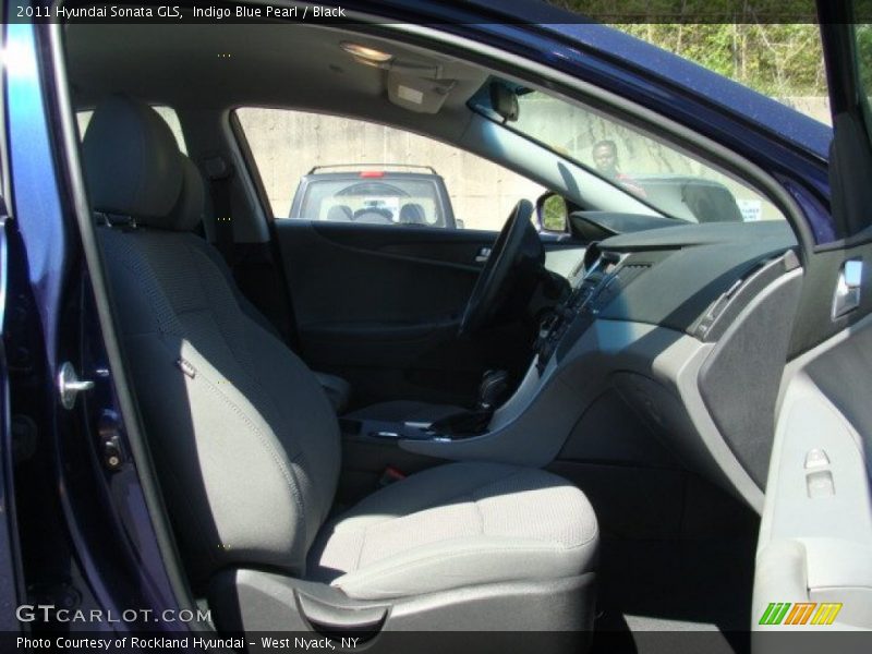 Indigo Blue Pearl / Black 2011 Hyundai Sonata GLS