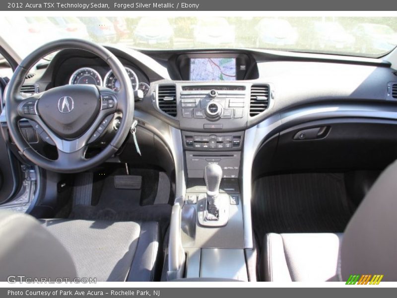 Forged Silver Metallic / Ebony 2012 Acura TSX Technology Sedan