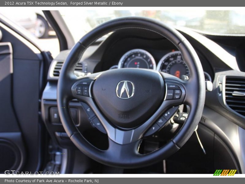 Forged Silver Metallic / Ebony 2012 Acura TSX Technology Sedan