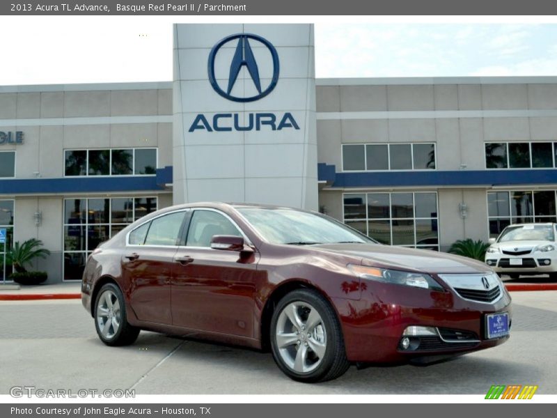 Basque Red Pearl II / Parchment 2013 Acura TL Advance