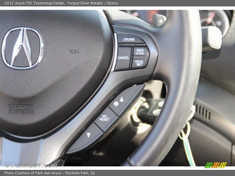 Forged Silver Metallic / Ebony 2012 Acura TSX Technology Sedan