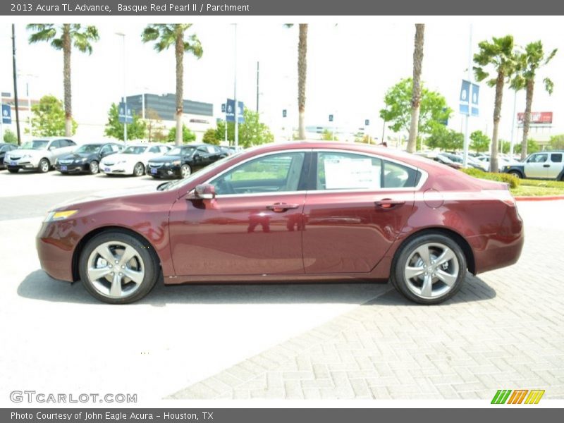 Basque Red Pearl II / Parchment 2013 Acura TL Advance