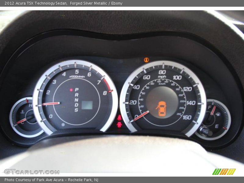 Forged Silver Metallic / Ebony 2012 Acura TSX Technology Sedan