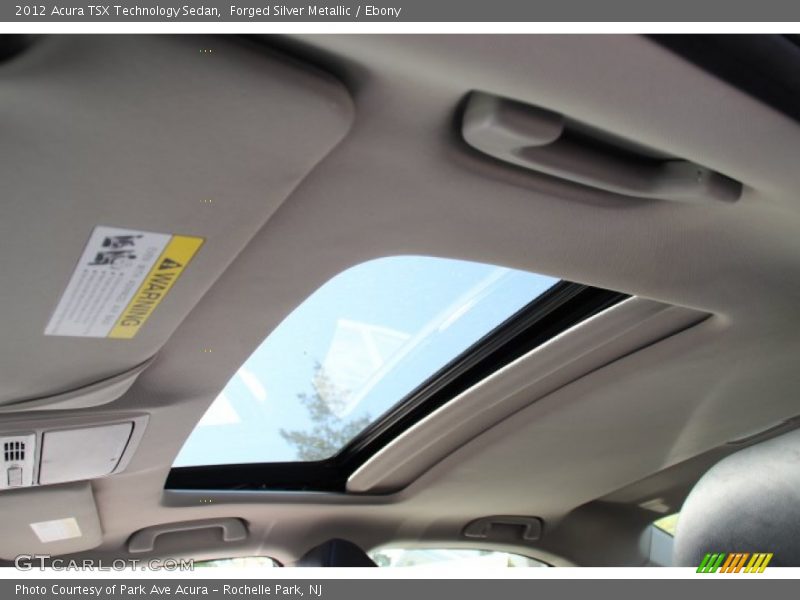 Forged Silver Metallic / Ebony 2012 Acura TSX Technology Sedan