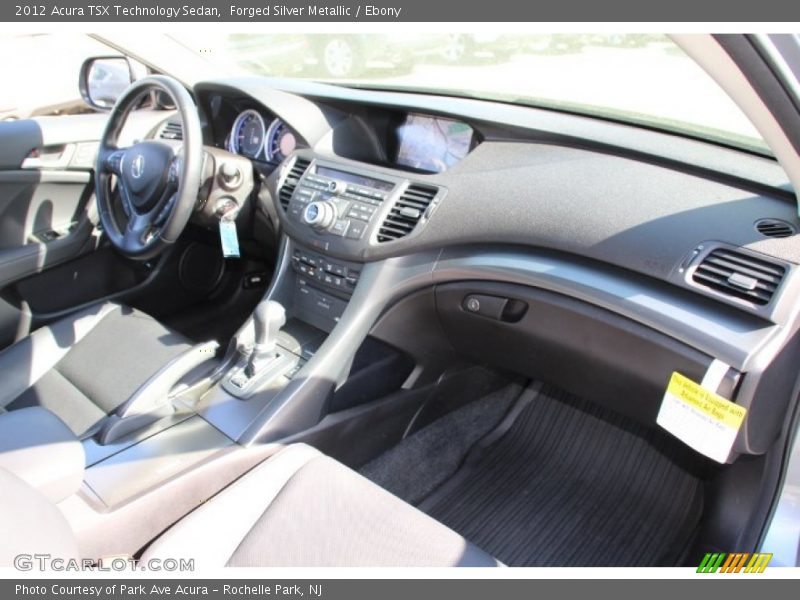Forged Silver Metallic / Ebony 2012 Acura TSX Technology Sedan
