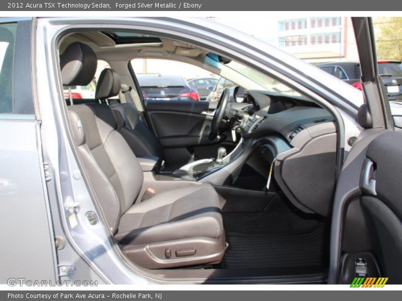 Forged Silver Metallic / Ebony 2012 Acura TSX Technology Sedan