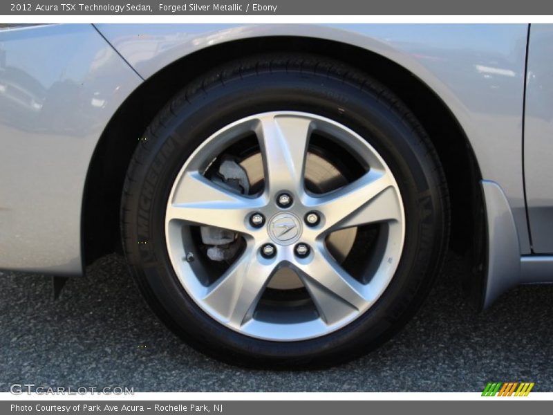 Forged Silver Metallic / Ebony 2012 Acura TSX Technology Sedan