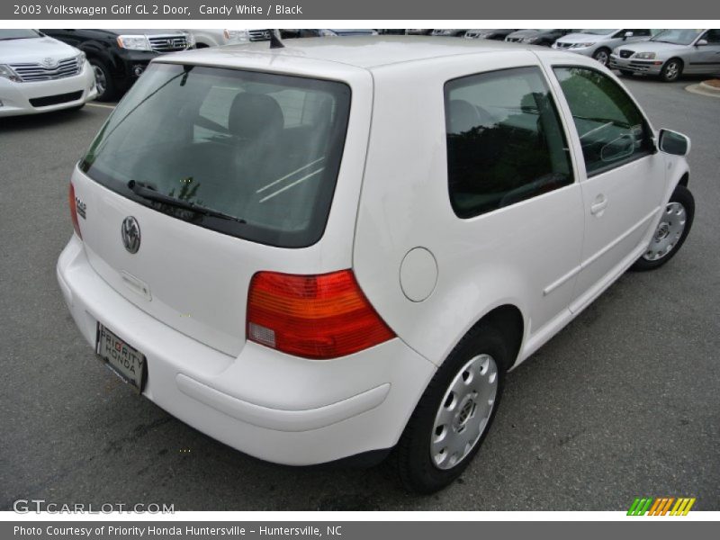 Candy White / Black 2003 Volkswagen Golf GL 2 Door