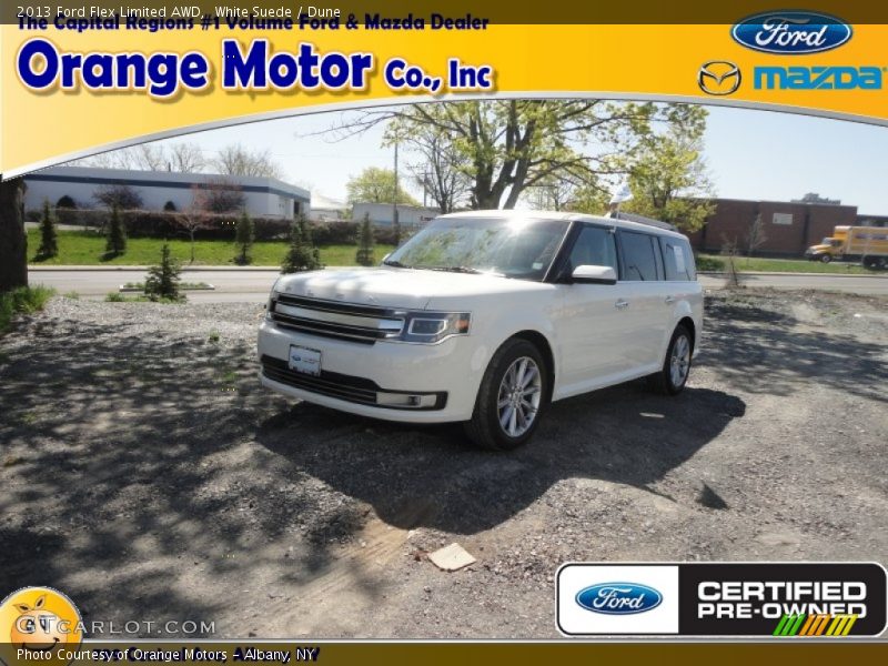 White Suede / Dune 2013 Ford Flex Limited AWD