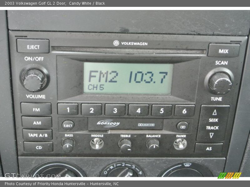 Audio System of 2003 Golf GL 2 Door