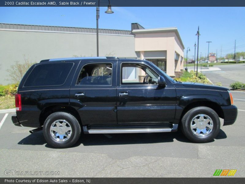Sable Black / Pewter 2003 Cadillac Escalade AWD