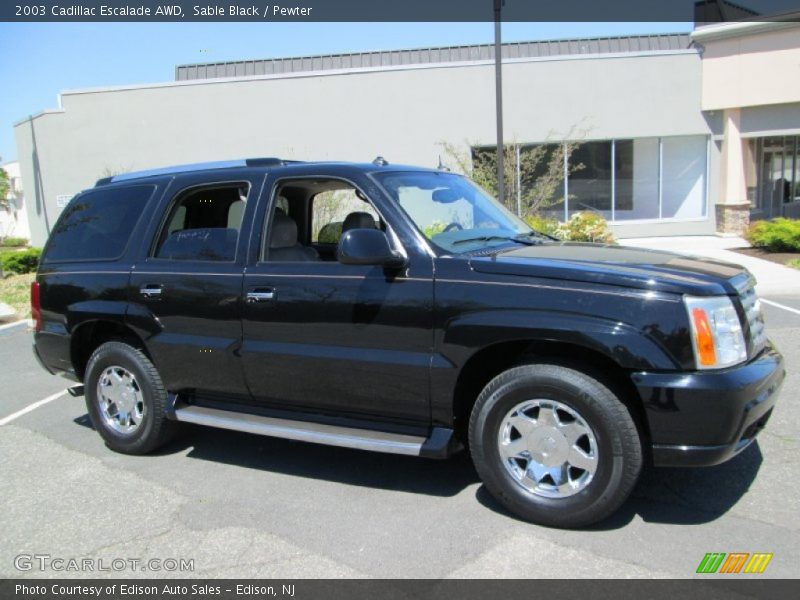 Sable Black / Pewter 2003 Cadillac Escalade AWD